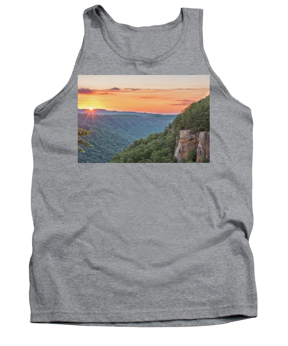 Sunset Tank Top featuring the photograph Sunset Flare by Russell Pugh