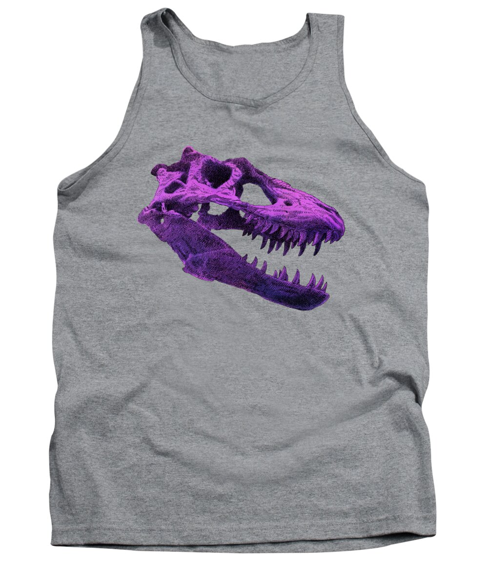 Dinosaur Tank Top featuring the drawing T-Rex by Eric Fan