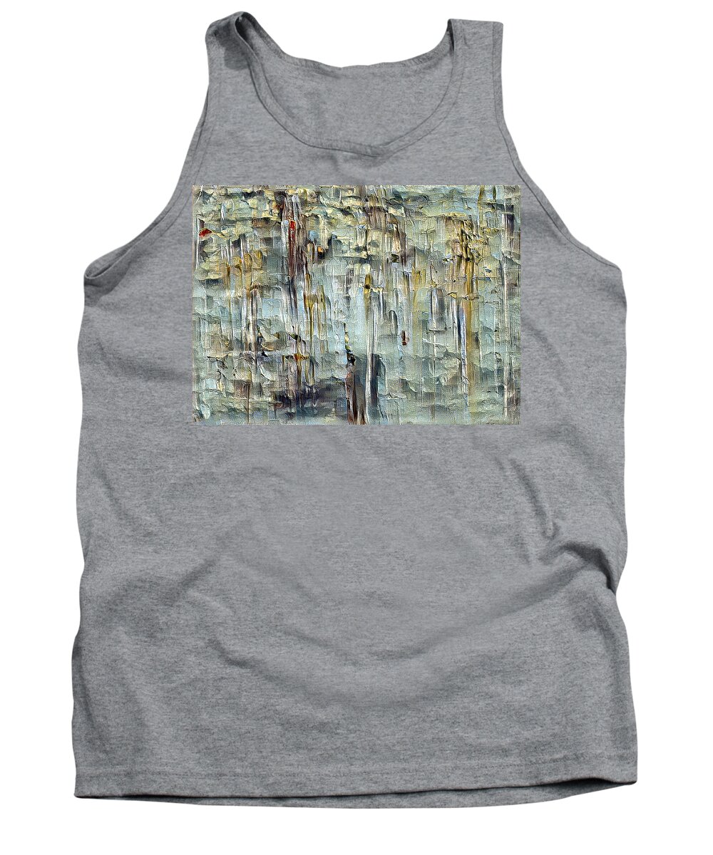 Gamma48 Tank Top featuring the painting Tau #1 - abstract transformation by Sensory Art House