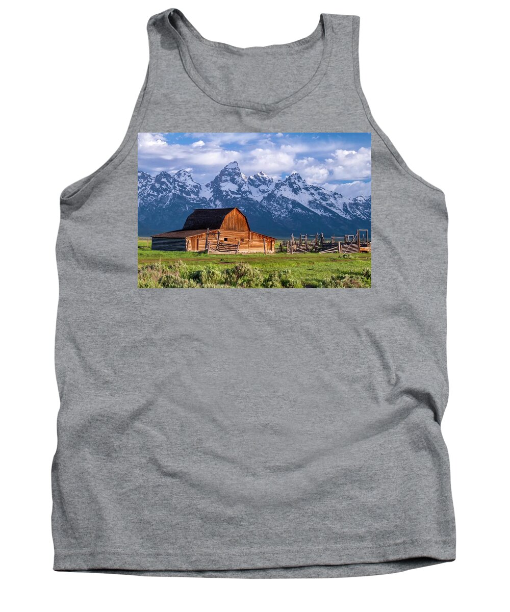 Mountains Tank Top featuring the photograph Tetons in the Backyard by Harriet Feagin