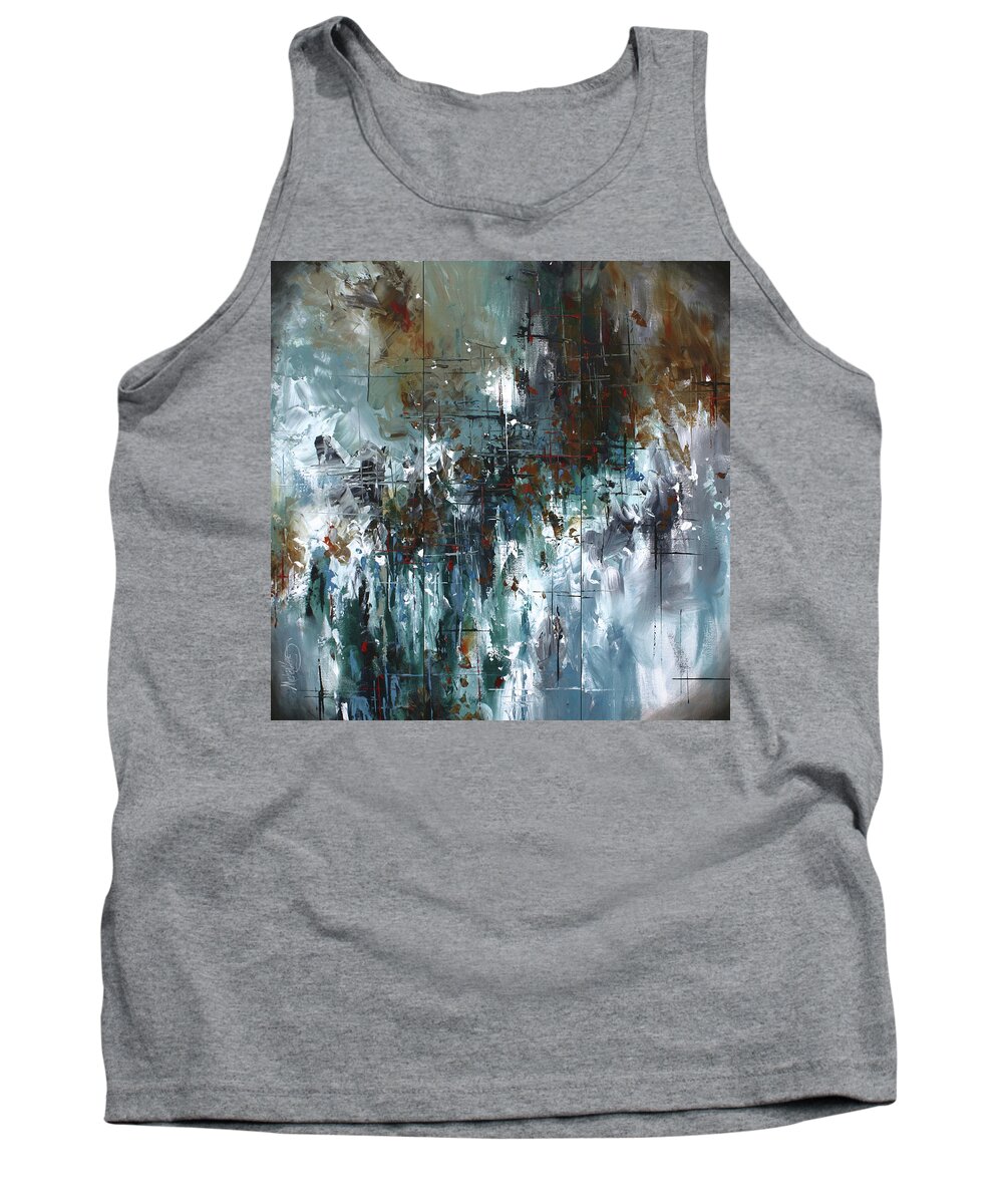 Abstract Tank Top featuring the painting The Eternal Gate by Michael Lang