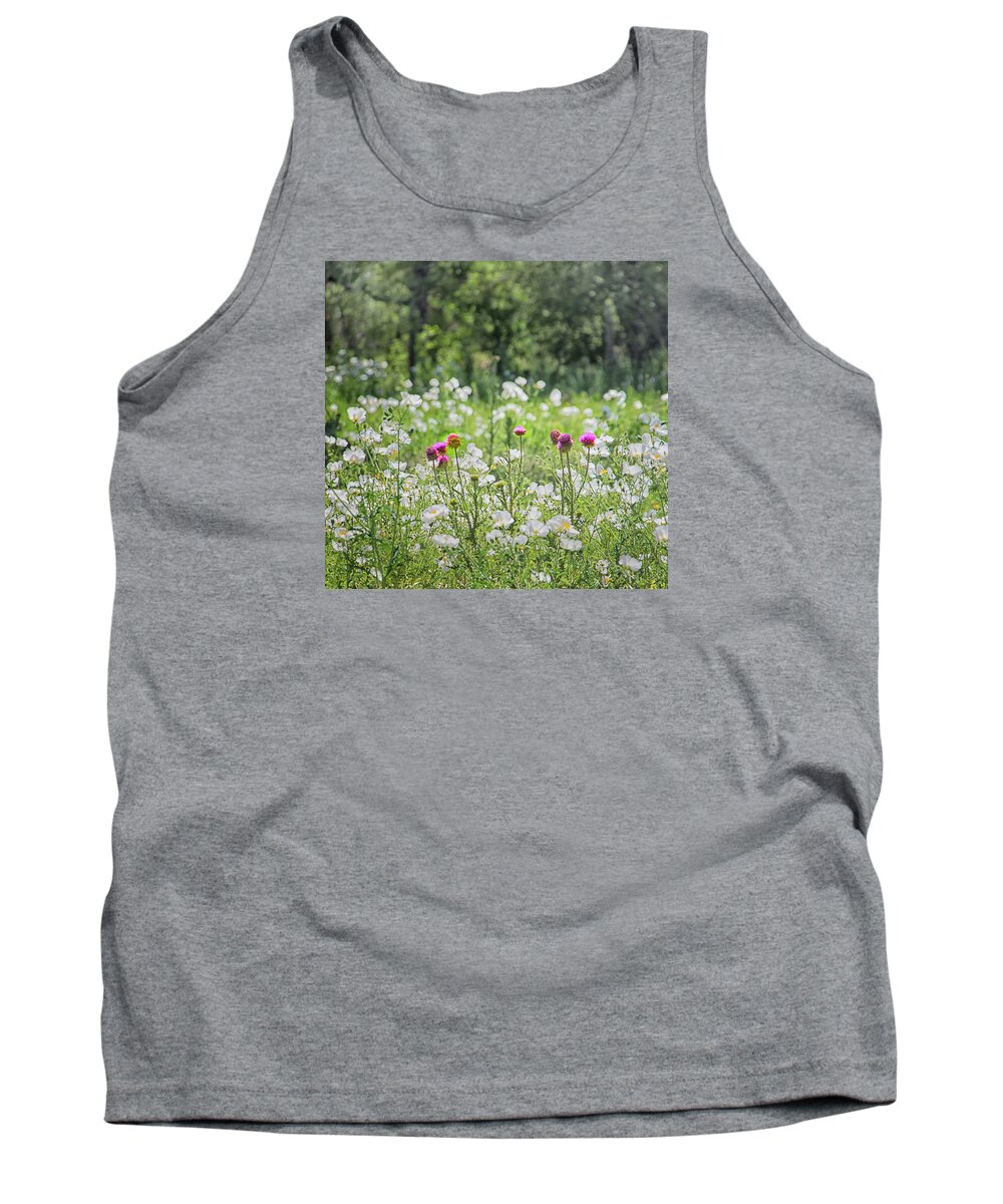 Wild Flowers Tank Top featuring the photograph The Flower Field by Jolynn Reed