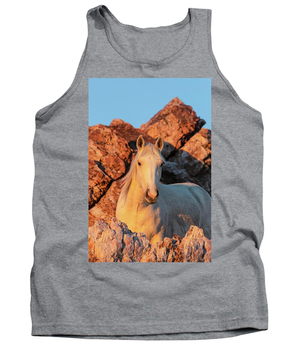 Horse Tank Top featuring the photograph The Fortress by Kent Keller