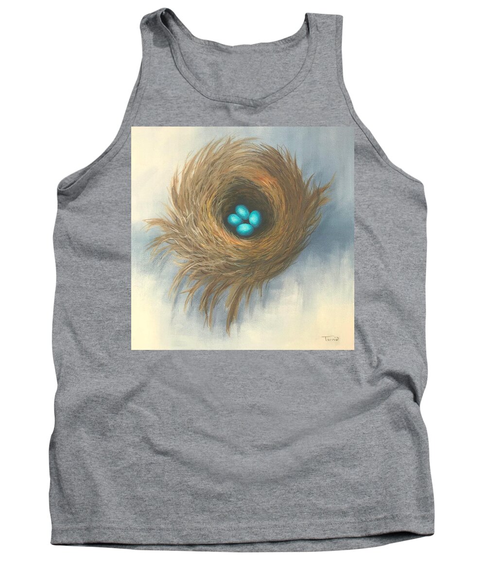 Bird Tank Top featuring the painting The Four Sisters by Torrie Smiley
