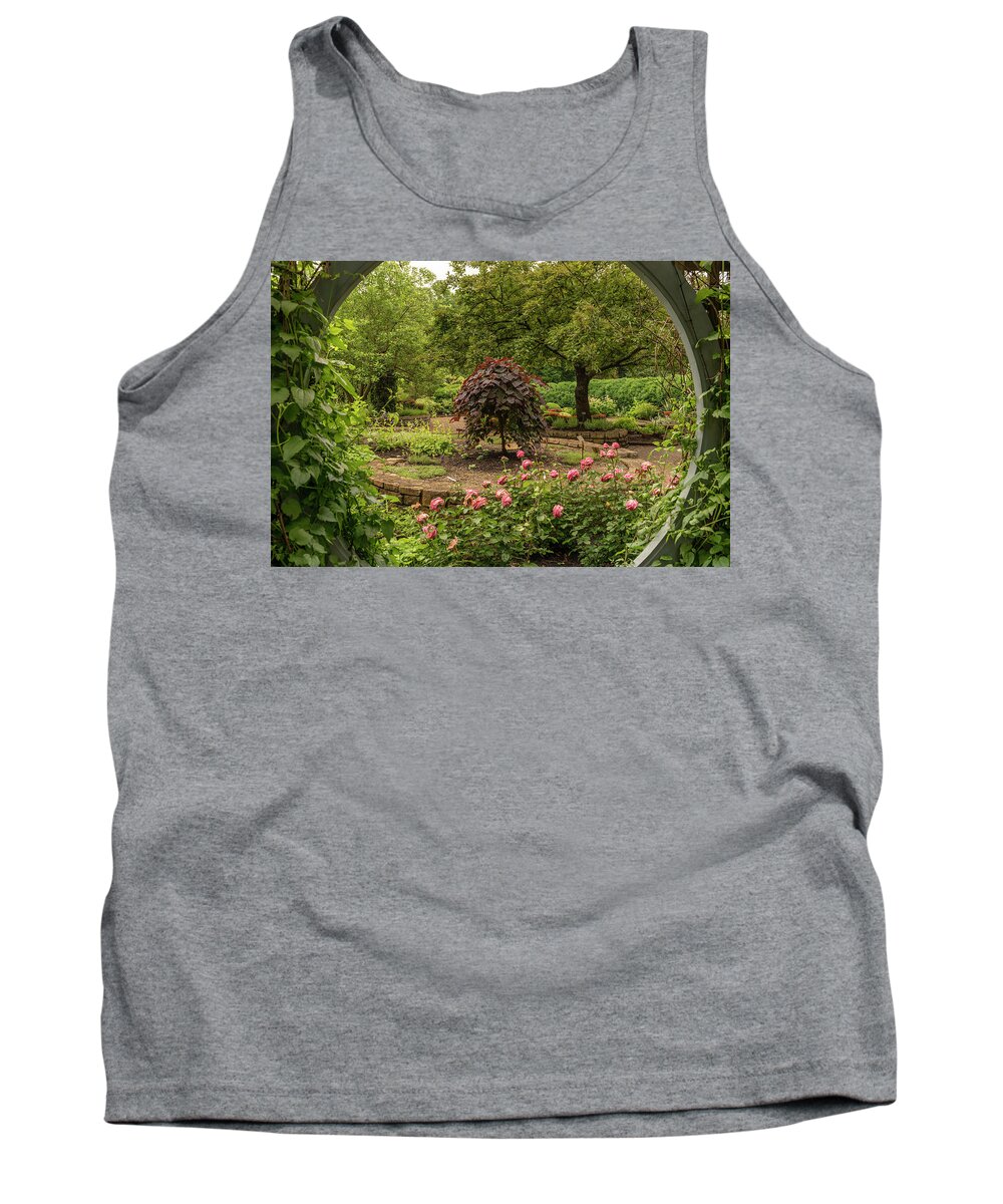 Garden Tank Top featuring the photograph The Garden Window by Arthur Oleary