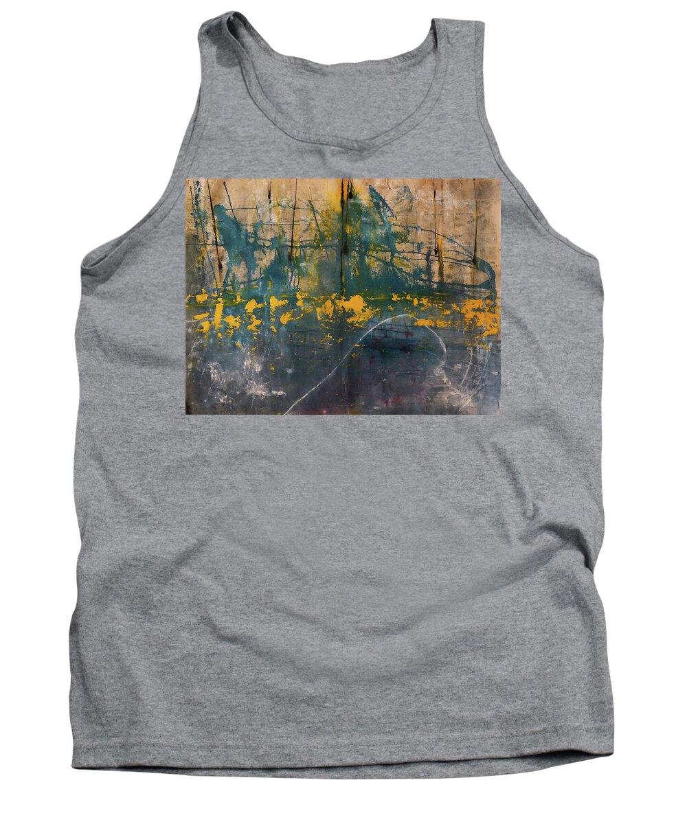 Acrylic Tank Top featuring the mixed media The heart of the sea by Giorgio Tuscani
