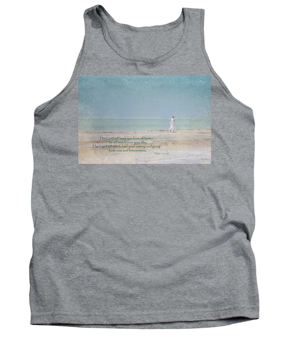 Psalm 121 Tank Top featuring the photograph The Lord Keep You sand by Jolynn Reed