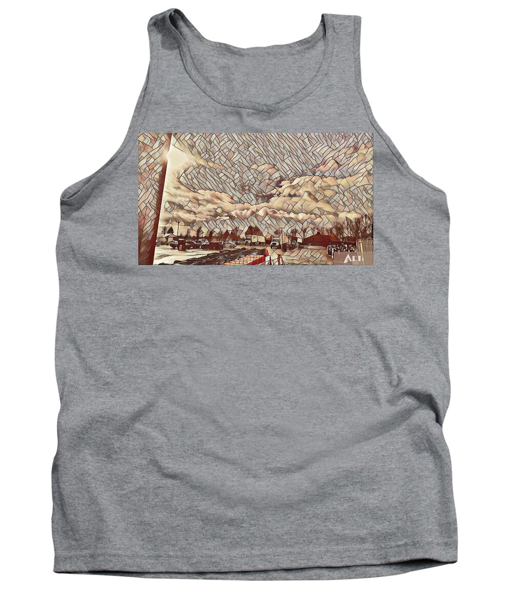 Sky Tank Top featuring the photograph Tiffany sky by Steven Wills