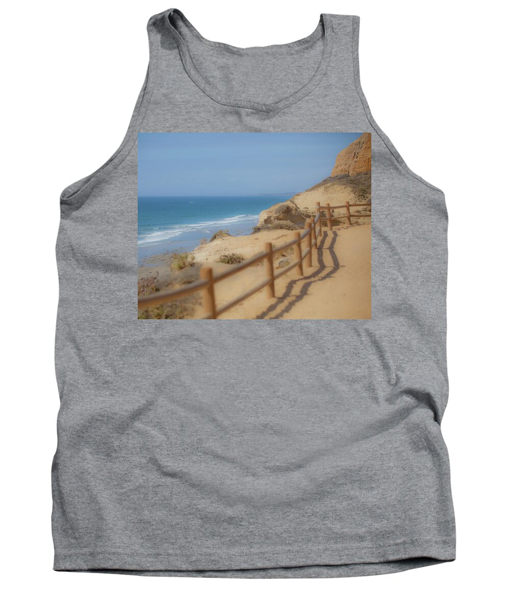 Torrey Pines State Park Tank Top featuring the photograph Torrey Pines Cliff Ocean View by Catherine Walters