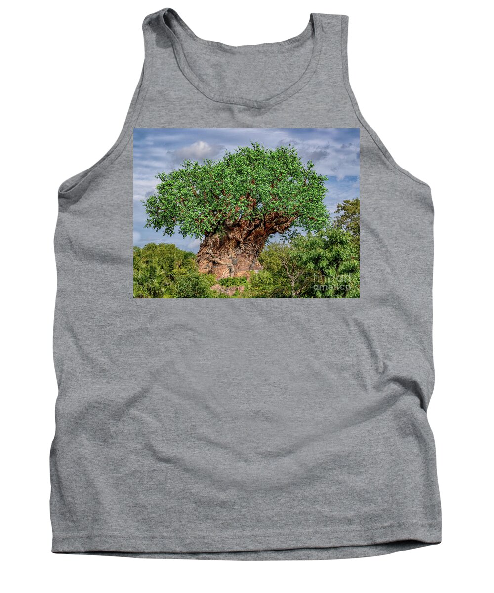 Florida Tank Top featuring the photograph Tree of Life - Disney World in Orlando Florida by Dale Powell