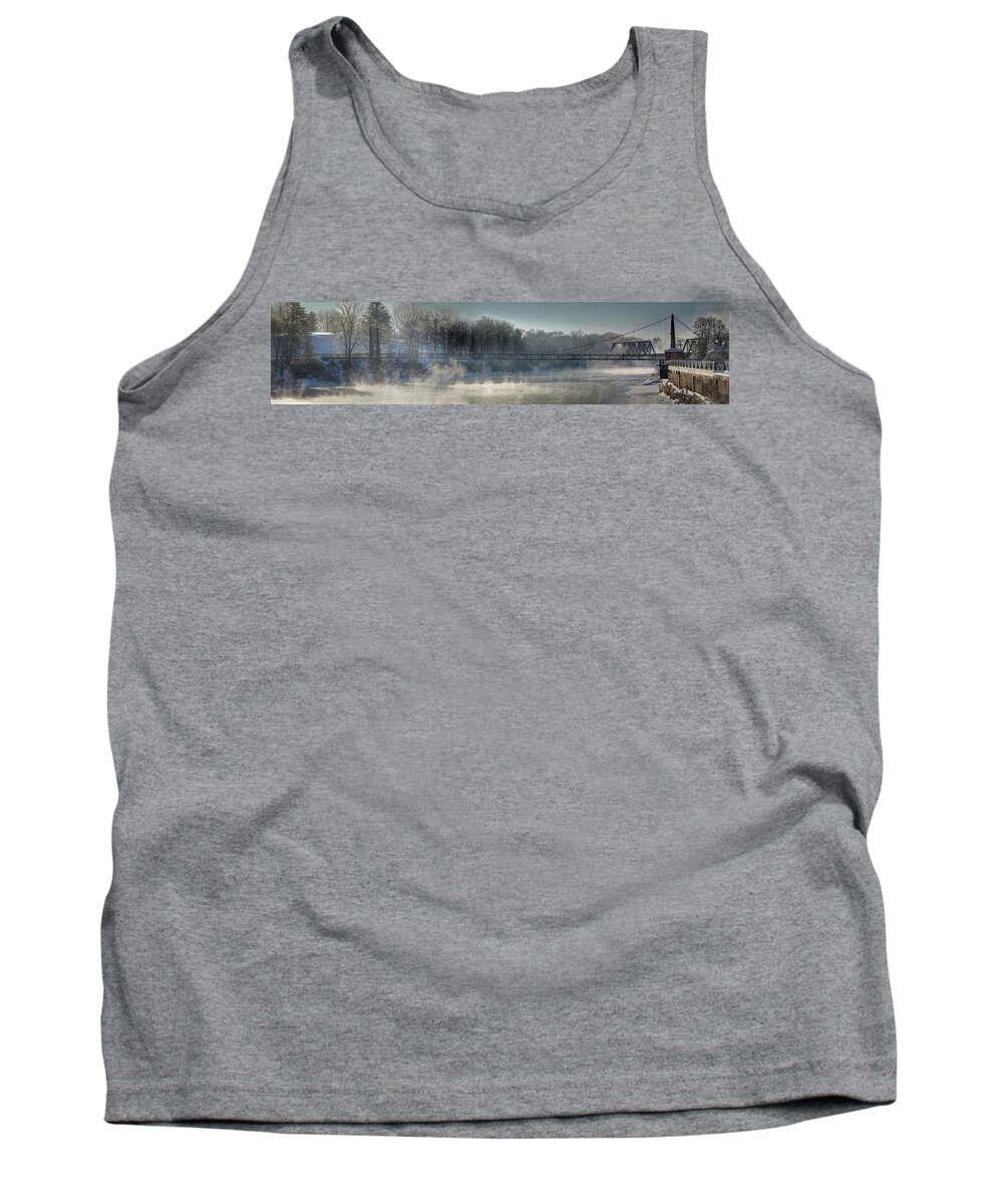Two Cent Bridge Tank Top featuring the photograph Two Cent Bridge at -5F by John Meader