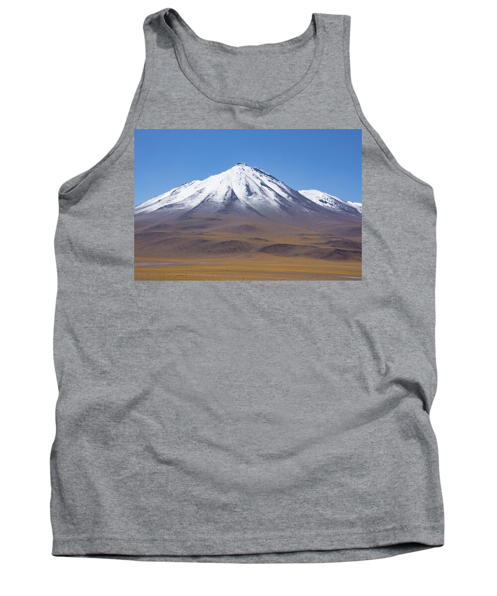 Chile Tank Top featuring the photograph Volcano on the Altiplano by Mark Hunter