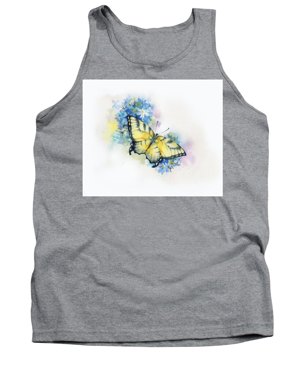 Russian Artists New Wave Tank Top featuring the painting Waiting for Spring by Ina Petrashkevich