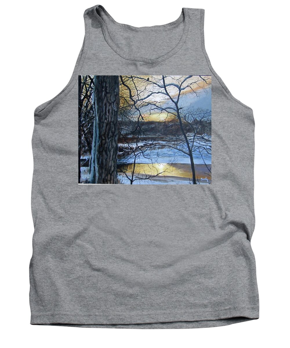  Tank Top featuring the painting Watcher by William Brody