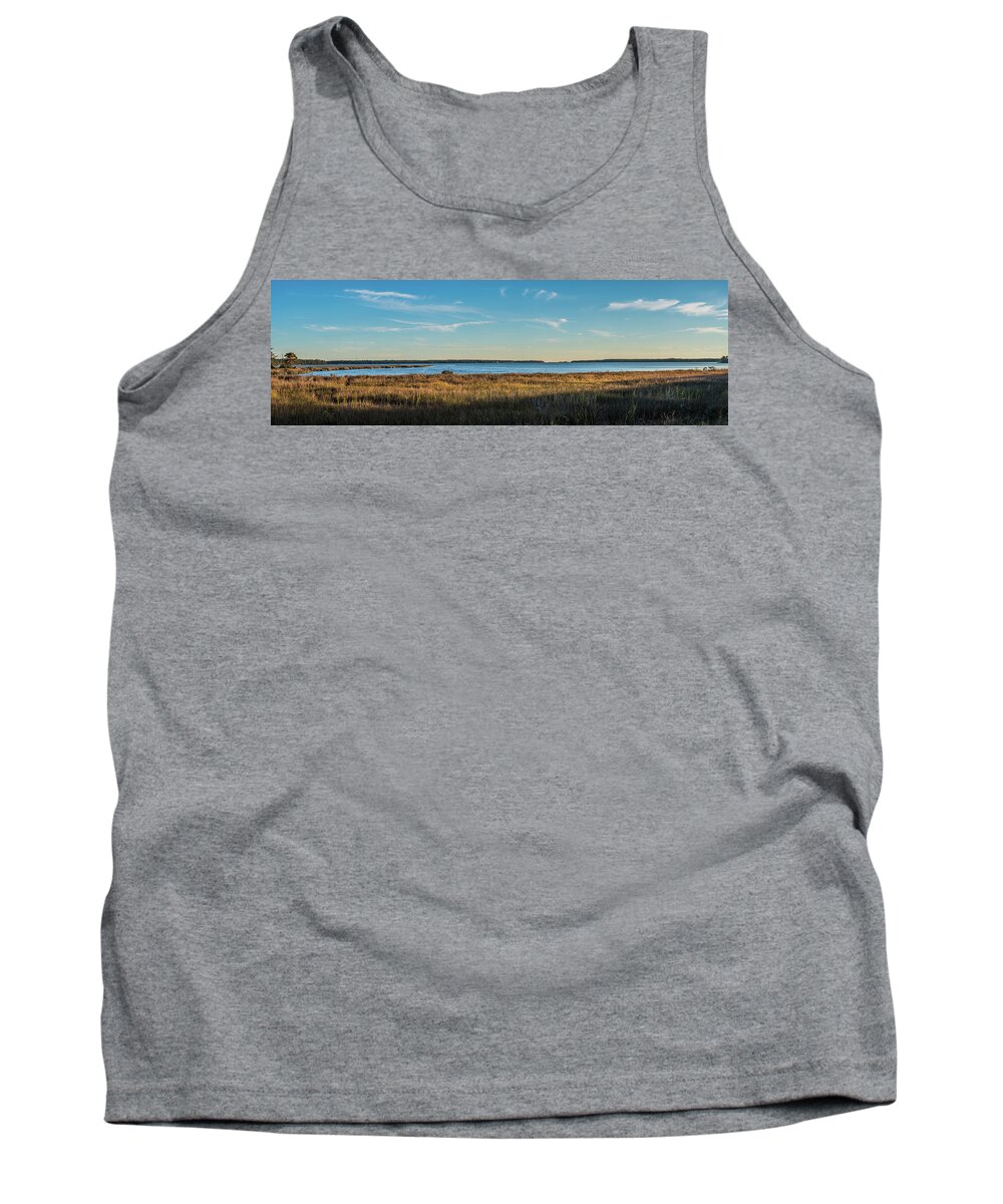 Alabama Tank Top featuring the photograph Weeks Bay Panorama by James-Allen