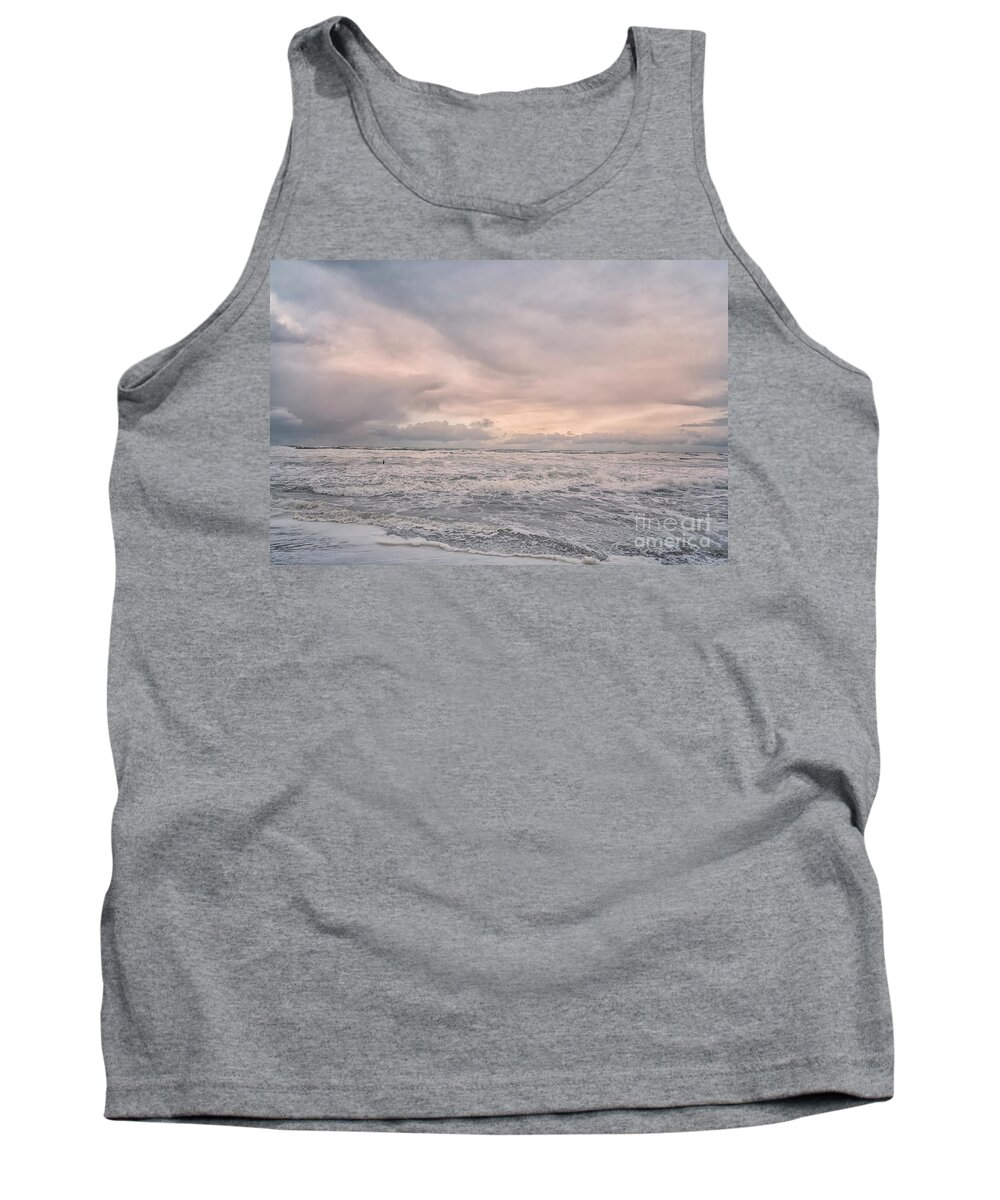 Waddenzee Tank Top featuring the photograph Wild sea by Patricia Hofmeester