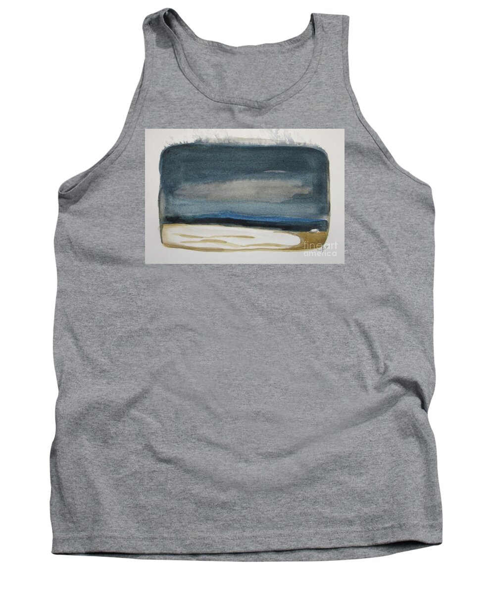 Winter Tank Top featuring the painting Winter Night by Vesna Antic