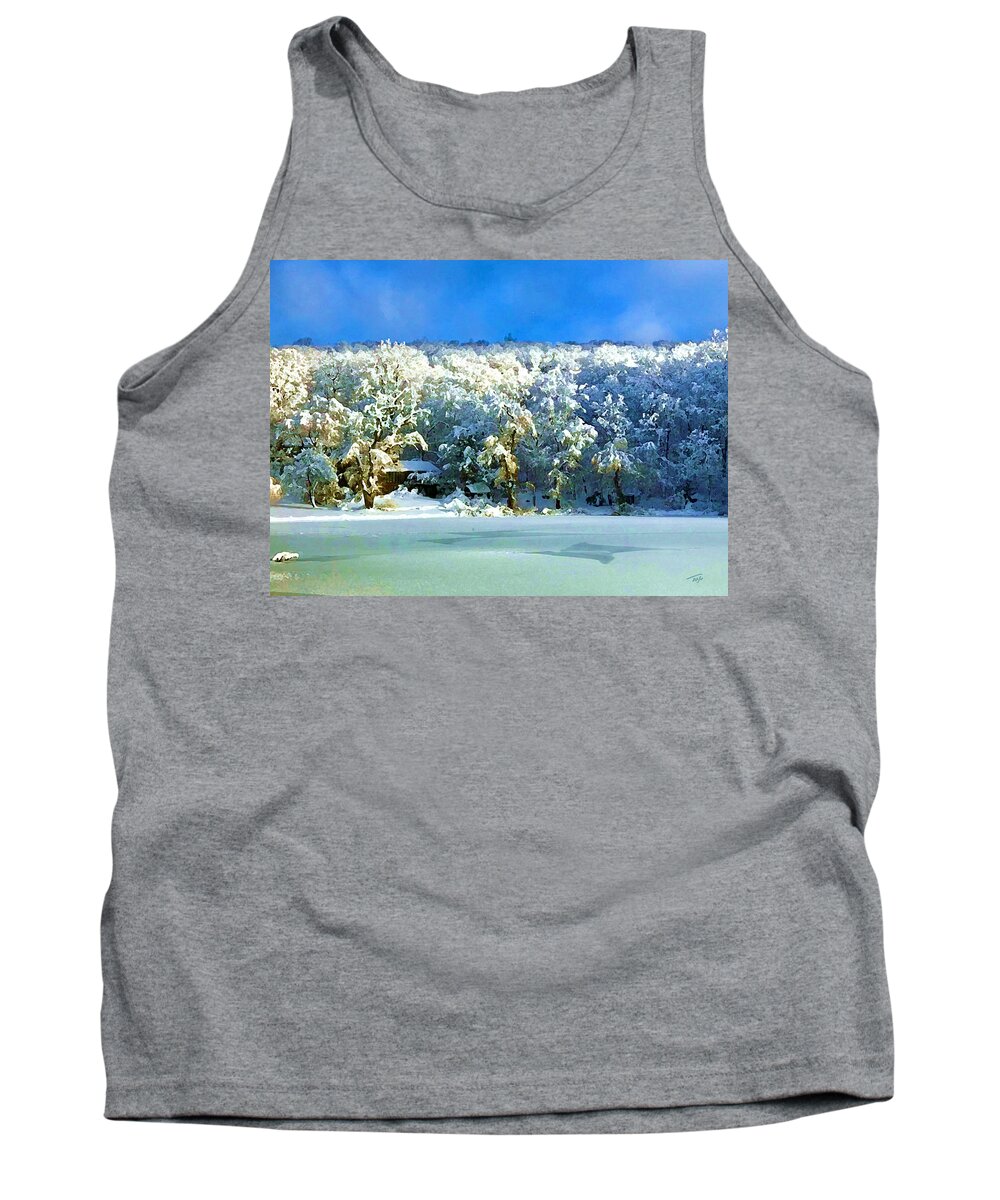 Winter Tank Top featuring the photograph Winter Rainbow by Tom Johnson