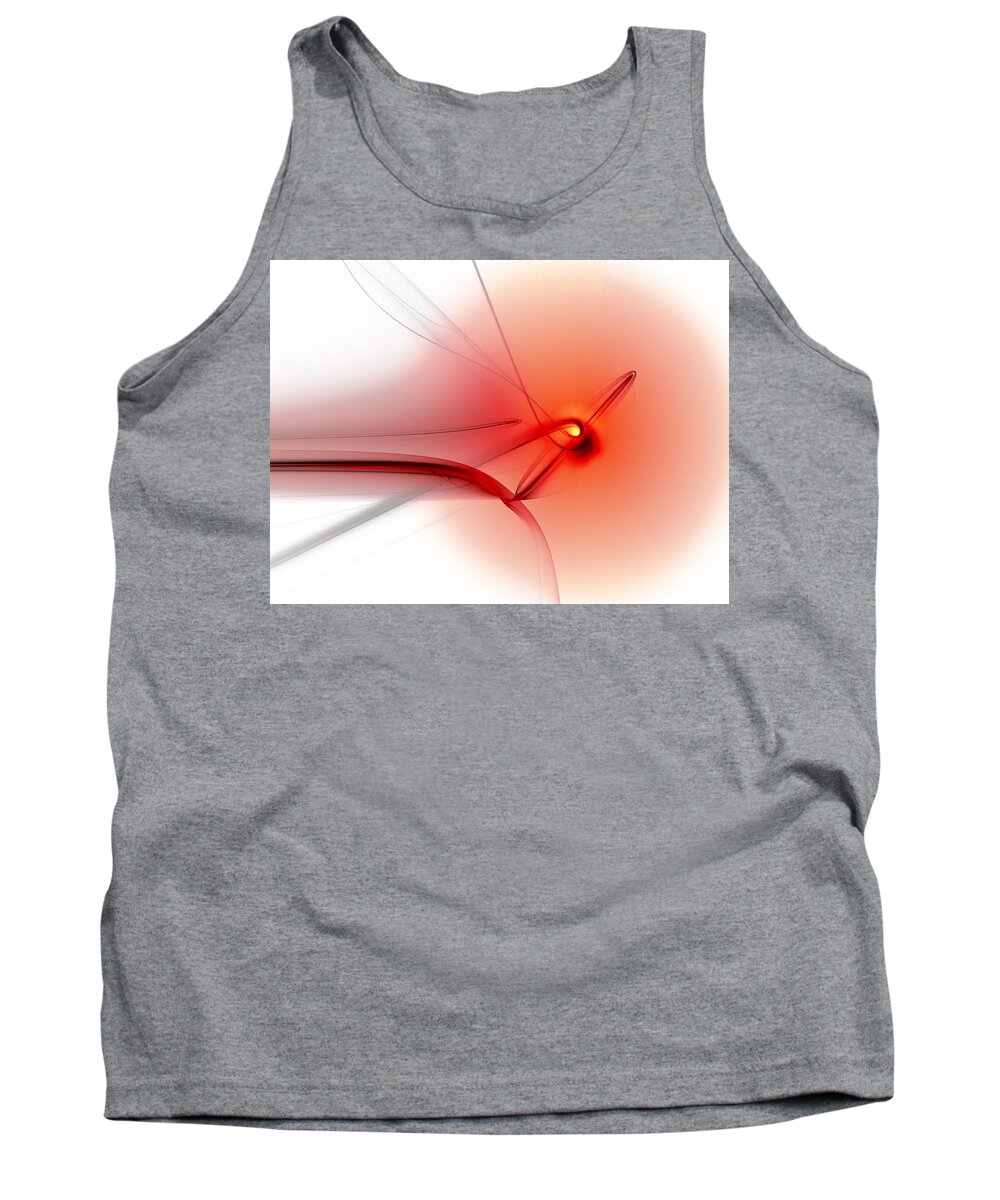 Art Tank Top featuring the digital art You Started Me Thinking by Jeff Iverson