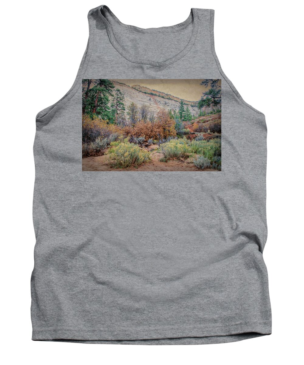 Zion Tank Top featuring the photograph Zions Garden by Jim Cook