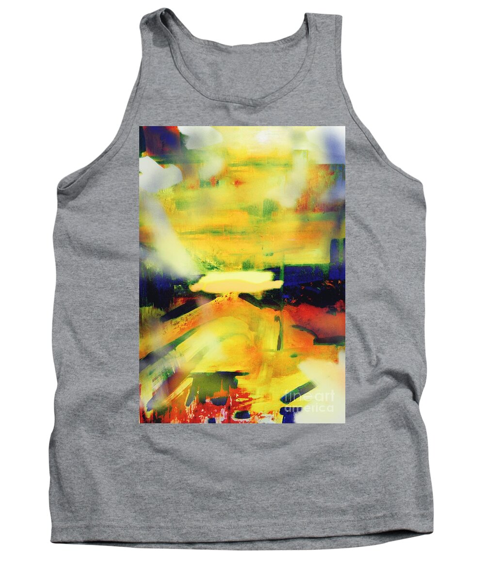 Abstract Art Tank Top featuring the painting Dawn by Jeremiah Ray