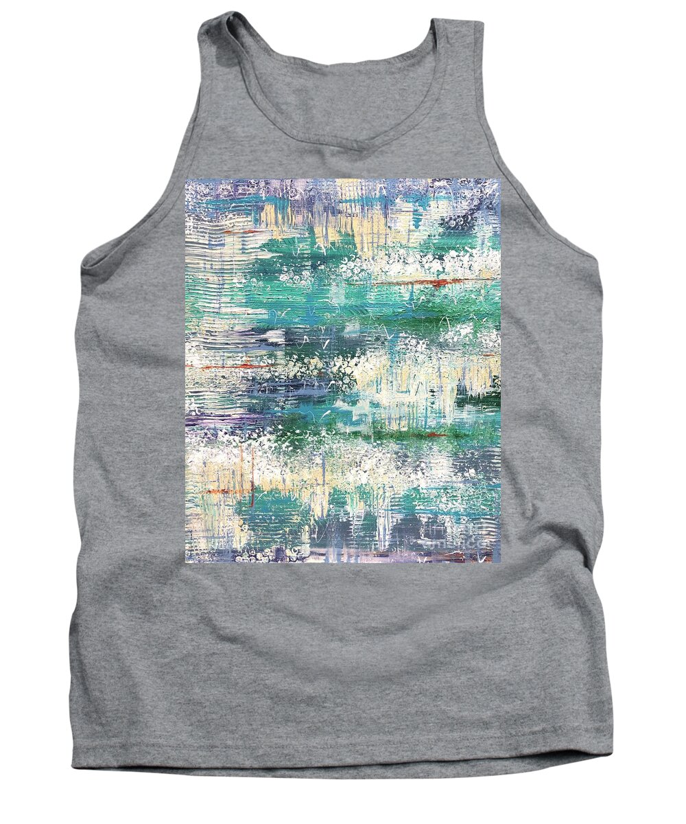 Emerging Tank Top featuring the painting Emerging #1 by Jacqui Hawk