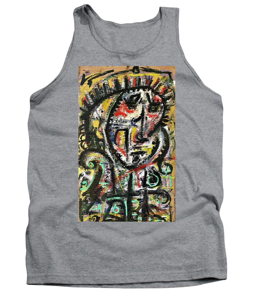 Abstract  Tank Top featuring the painting #1 February 2020 #1 by Gustavo Ramirez