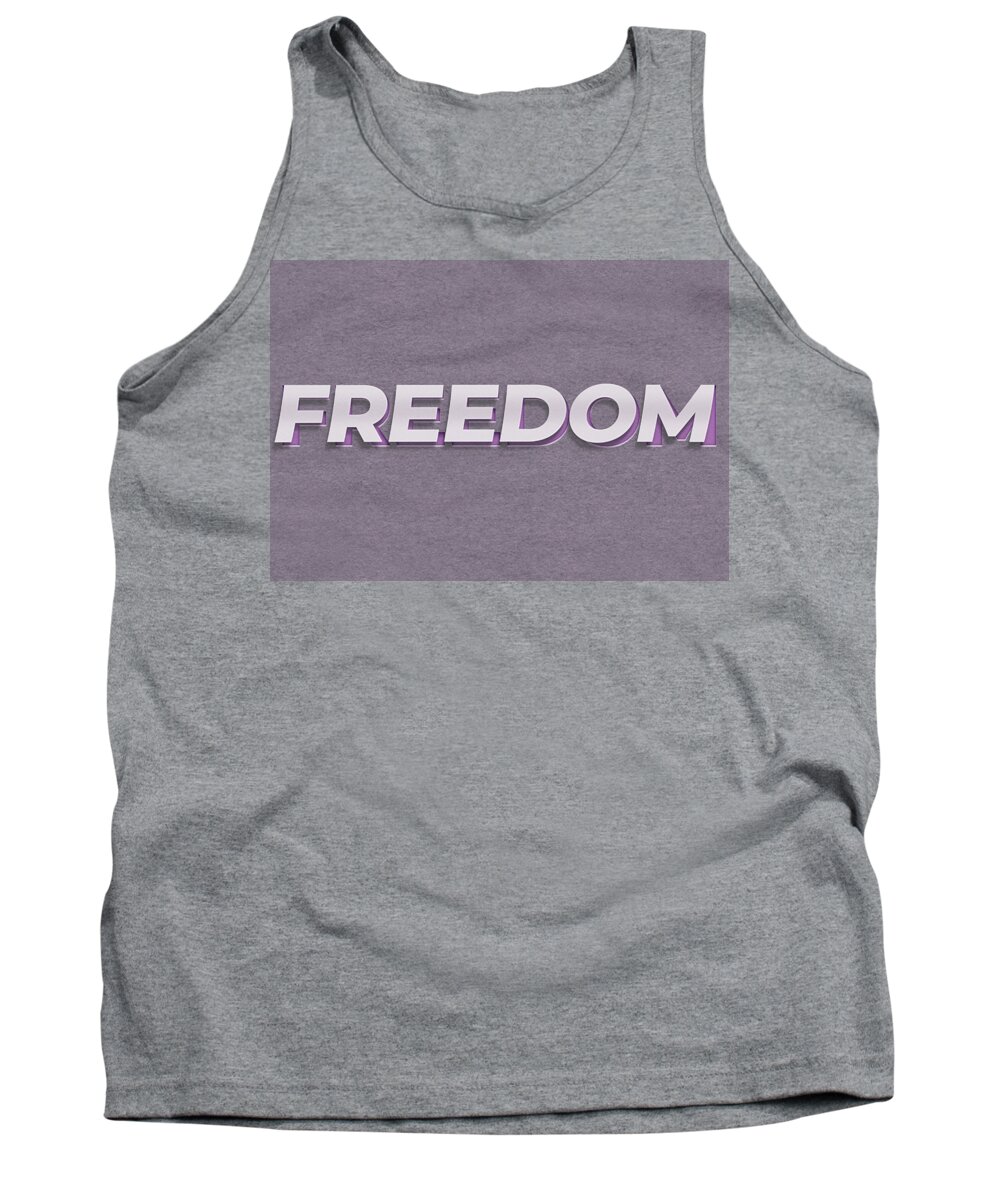Cityscape Tank Top featuring the painting Freedom #1 by Celestial Images