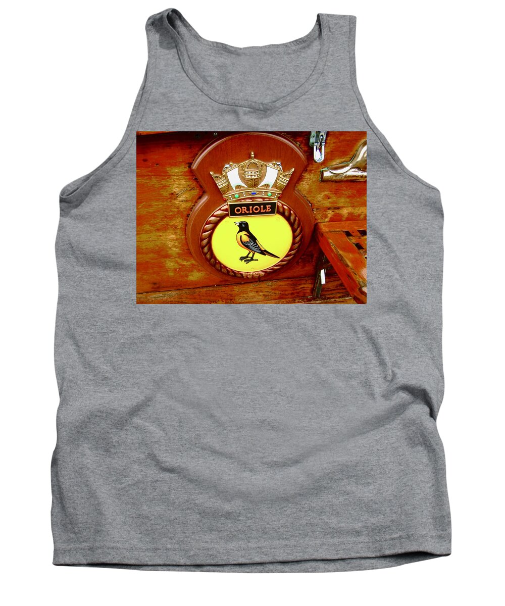 Figurehead Tank Top featuring the photograph HMCS Oriole #1 by Stephanie Moore