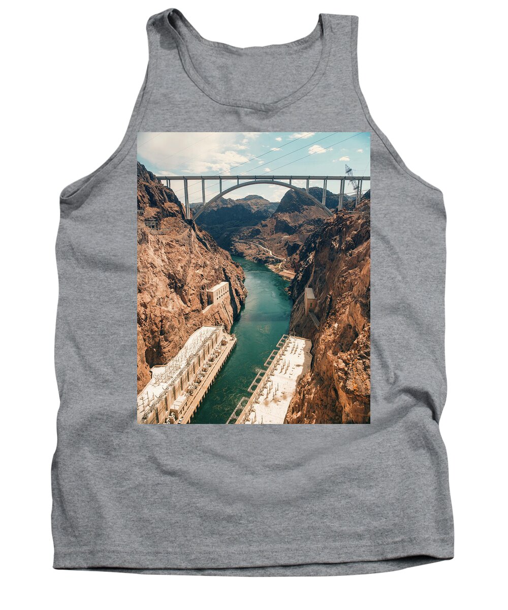 Hoover Dam Tank Top featuring the photograph Hoover Dam #2 by Ray Devlin