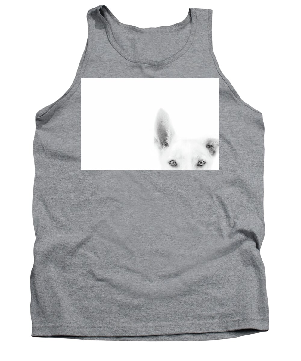 Dog Tank Top featuring the photograph I'm Listening #1 by Ghostwinds Photography