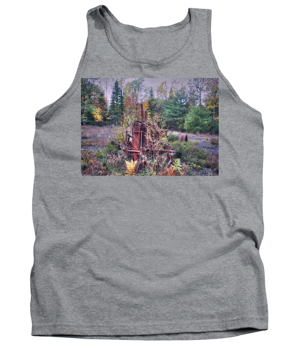 Abandoned Tank Top featuring the photograph Implement of Autumn #1 by Richard Bean