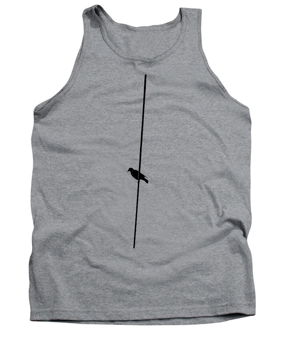 Black And White Tank Top featuring the photograph Bird by Fei A