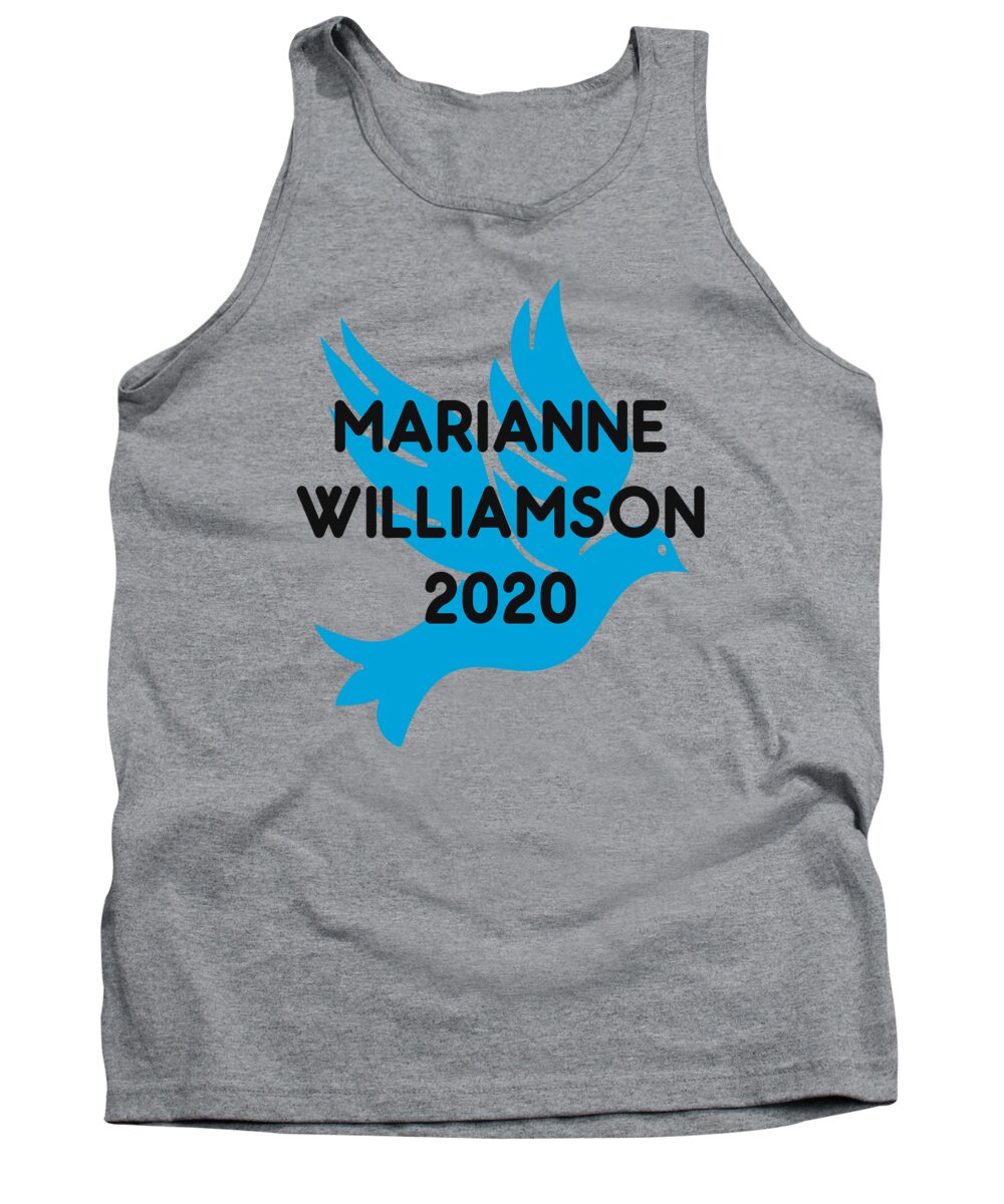 Election Tank Top featuring the digital art Marianne Williamson For President 2020 #1 by Flippin Sweet Gear