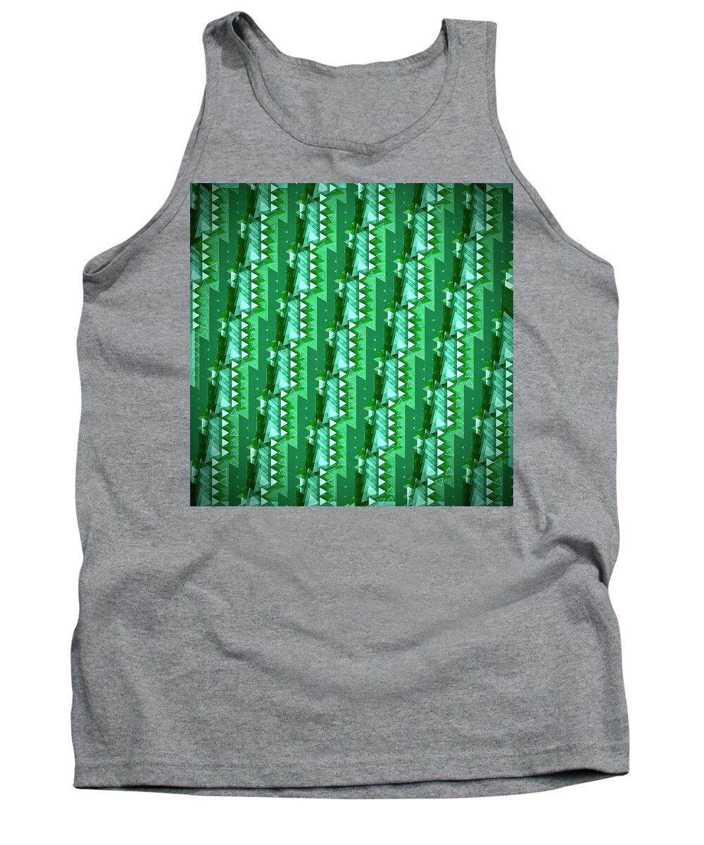 Abstract Tank Top featuring the digital art Pattern 7 #1 by Marko Sabotin