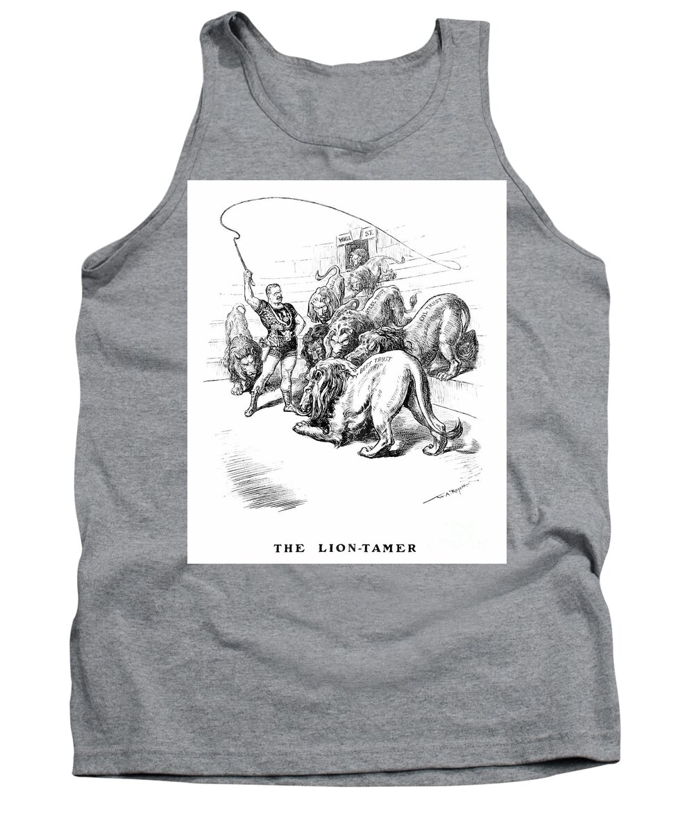 1904 Tank Top featuring the drawing Roosevelt Cartoon, 1904 #1 by William Allen Rogers