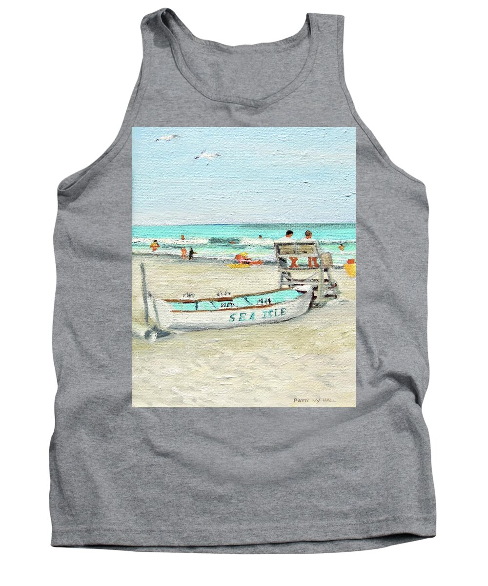 Sea Isle City Tank Top featuring the painting Sea Isle City New Jersey #2 by Patty Kay Hall