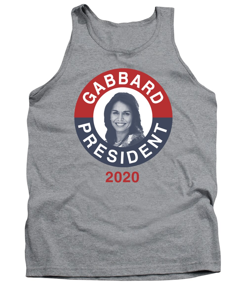 Election Tank Top featuring the digital art Tulsi Gabbard for President 2020 #1 by Flippin Sweet Gear