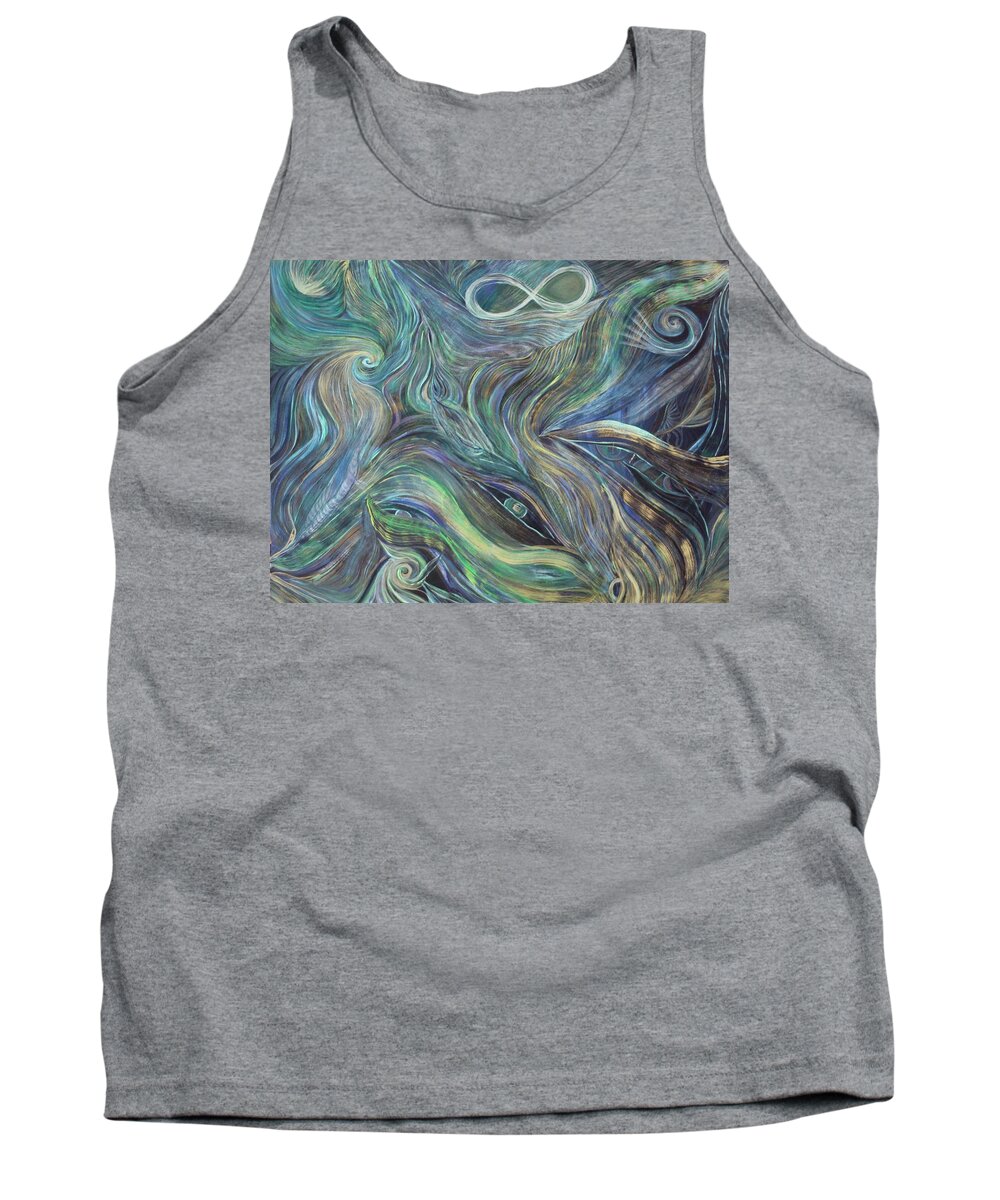 Star Tank Top featuring the painting Untitled #1 by Jackie Ryan