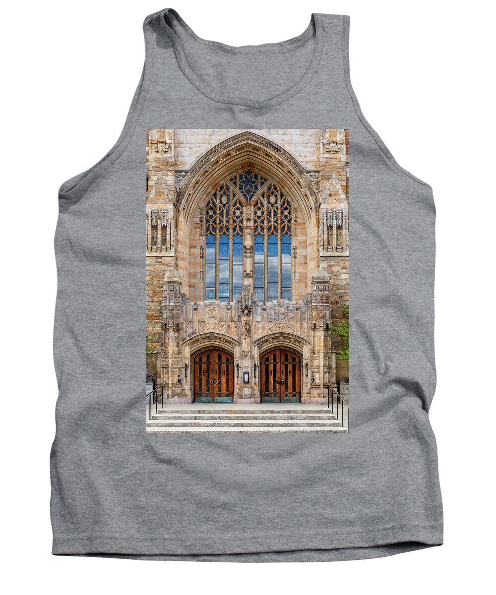 Yale Tank Top featuring the photograph Yale University Sterling Library II by Susan Candelario