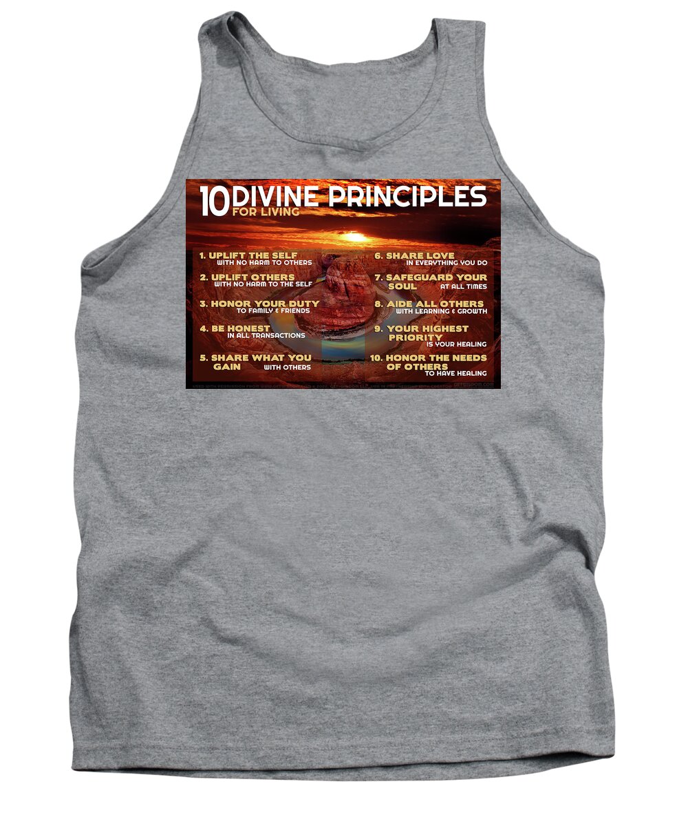 10 Divine Principles From God Tank Top featuring the photograph 10 Divine Principles_05 by Az Jackson