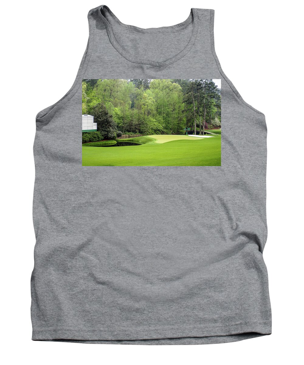 Augusta National Golf Club Tank Top featuring the photograph 11th at Augusta...White Dogwood.. by David Choate