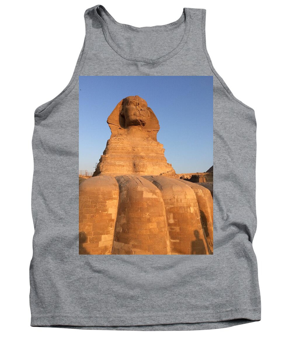 Giza Tank Top featuring the photograph Great Sphinx #16 by Trevor Grassi