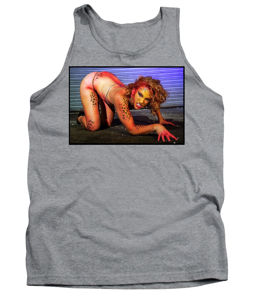 Cosplay Tank Top featuring the photograph Cheetah #2 by Christopher W Weeks