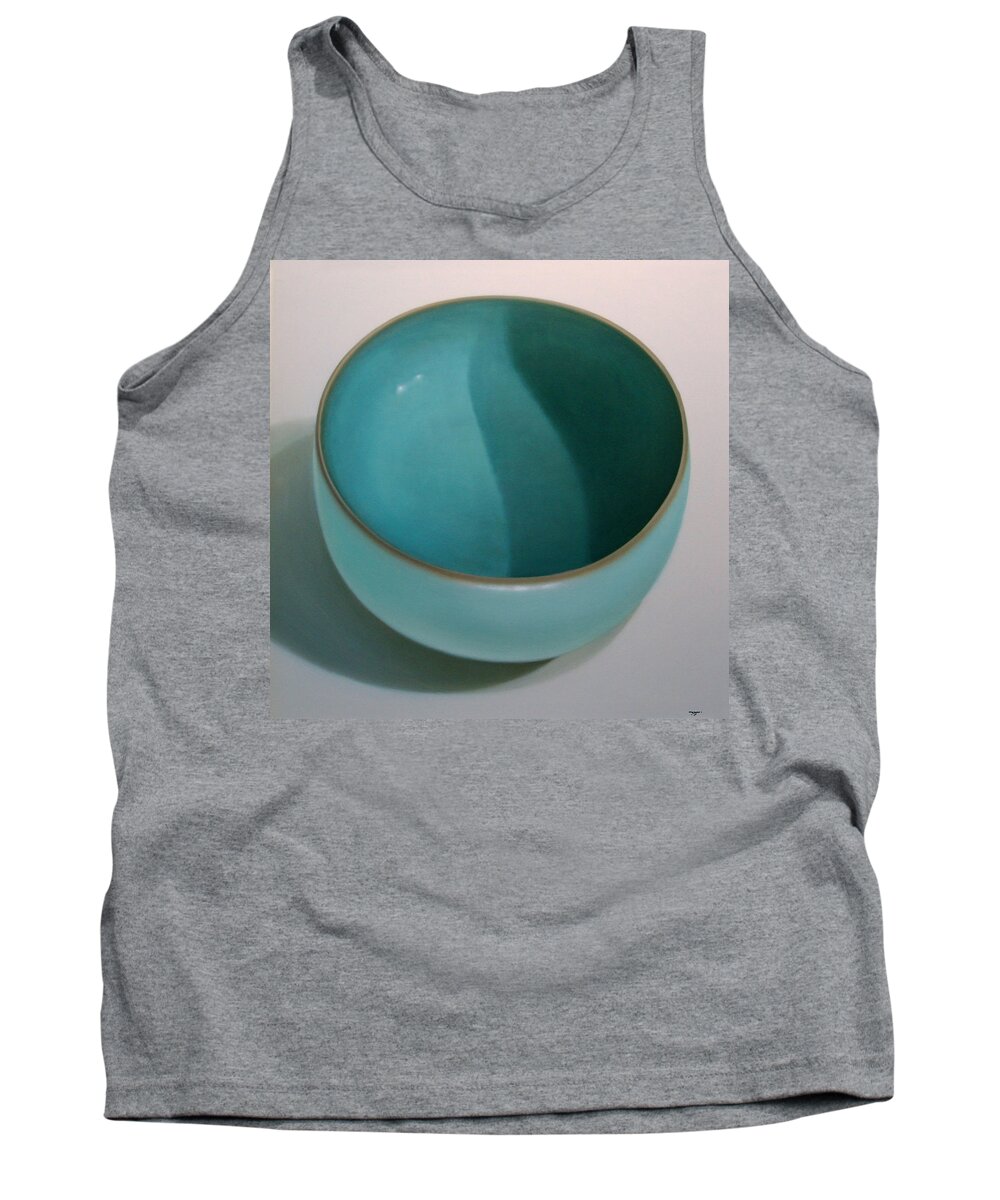Porcelain Tank Top featuring the painting Porcelain #6 by Zusheng Yu