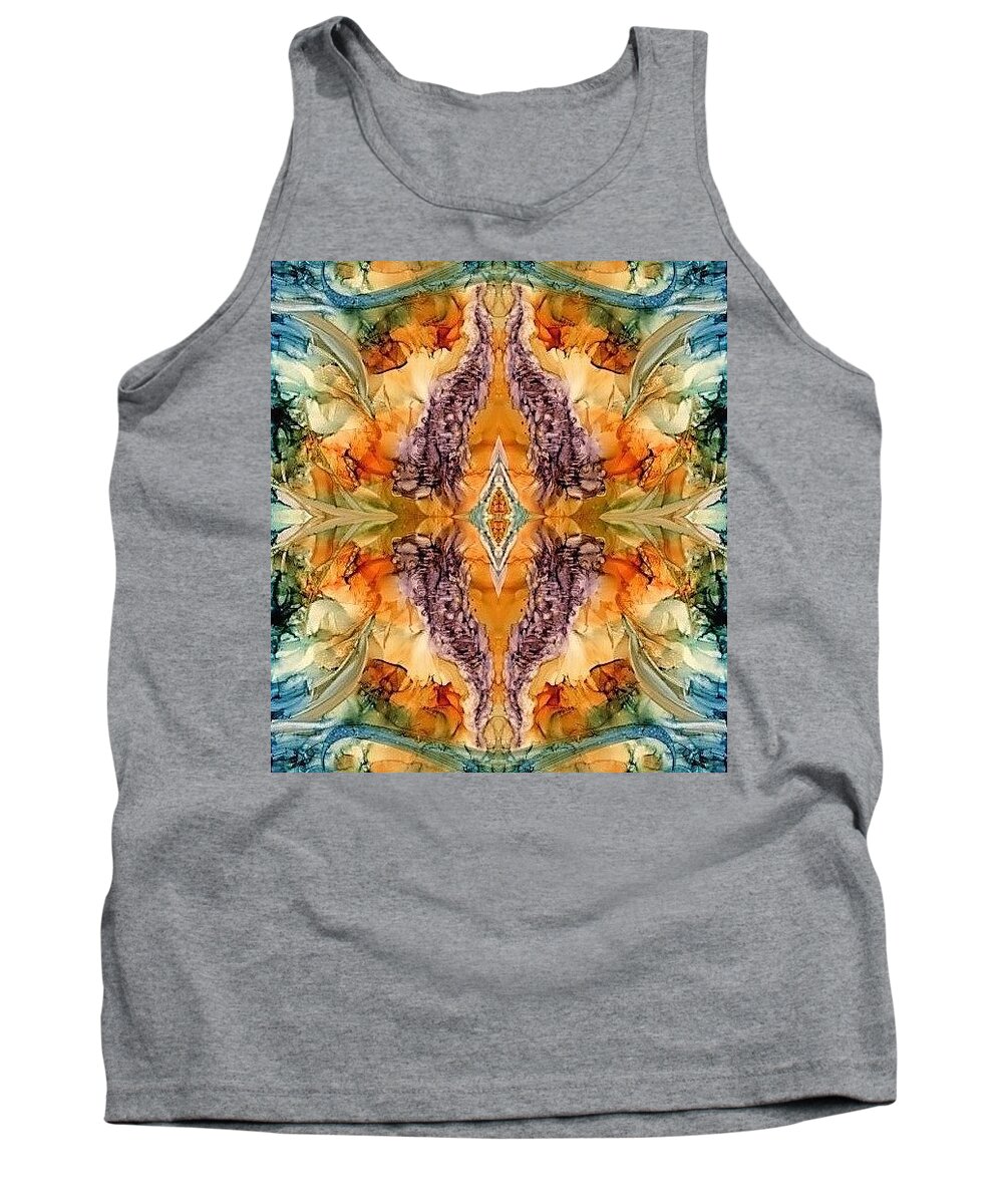 Heaven Tank Top featuring the painting 7th Heaven by Angela Marinari
