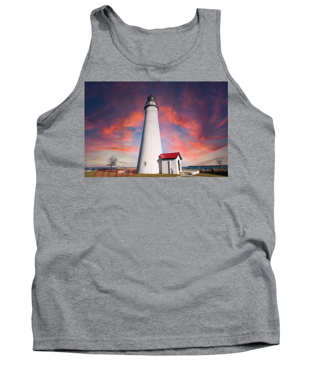  Tank Top featuring the photograph Fort Gratiot Lighthouse in Michigan #8 by Eldon McGraw