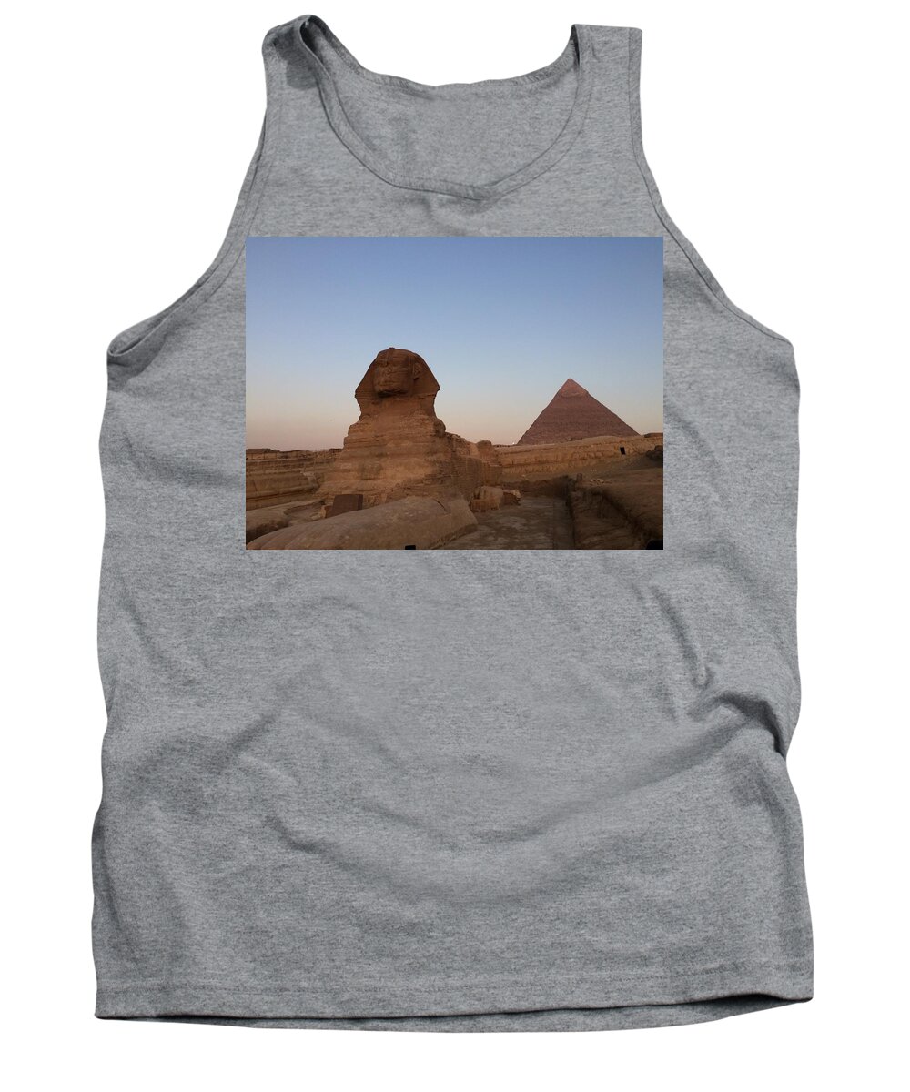 Giza Tank Top featuring the photograph Great Sphinx #8 by Trevor Grassi
