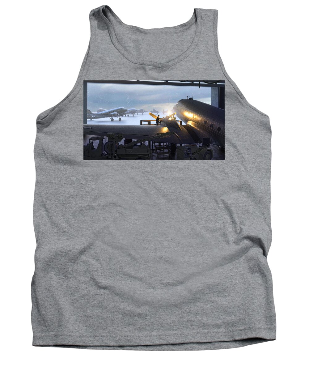 Dc-3 Tank Top featuring the digital art A New Lease On Life by Adam Burch