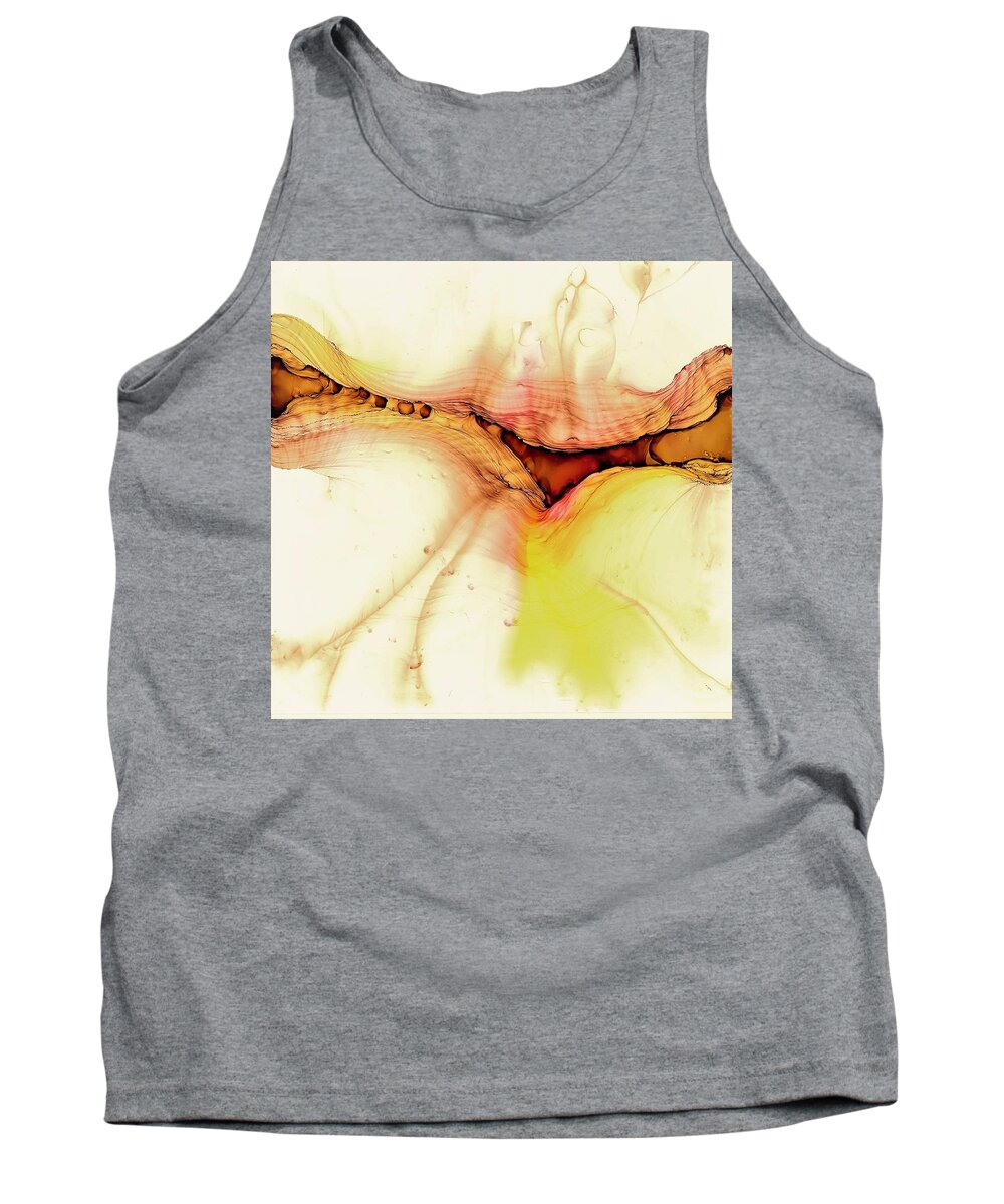 Valley Tank Top featuring the painting A Visit to John Dunn by Angela Marinari